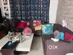 4 seater sofa with stone table