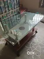 Teapoy - glass on the top