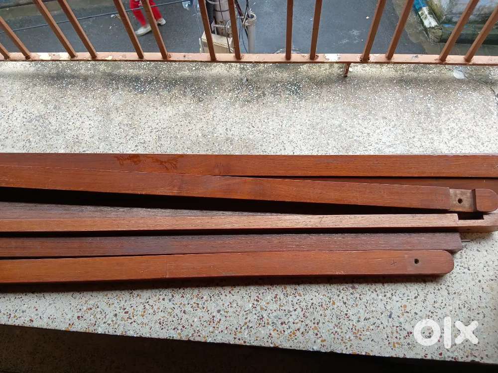 Complete set of stand of  teak wood for bed