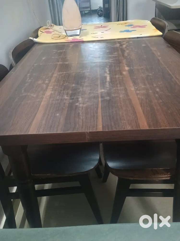Dining table with six chair