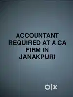 Accountant Required at CA Firm