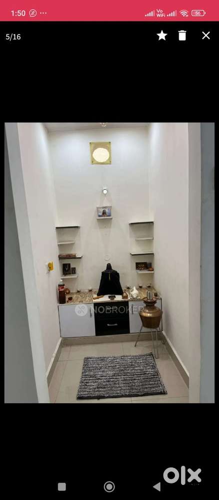 3 bhk semi furnished flat near Hitec MMTS railway station is for rent