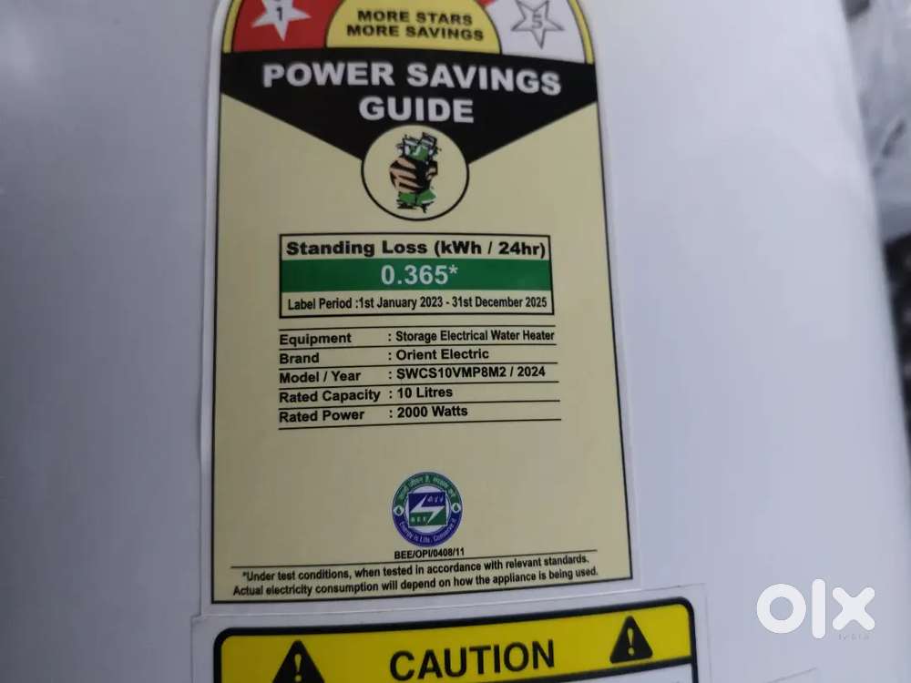 Brand New Orient Electric 10L Geyser (Unused – No Bill)