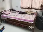 Fancy Pure saag wood single bed