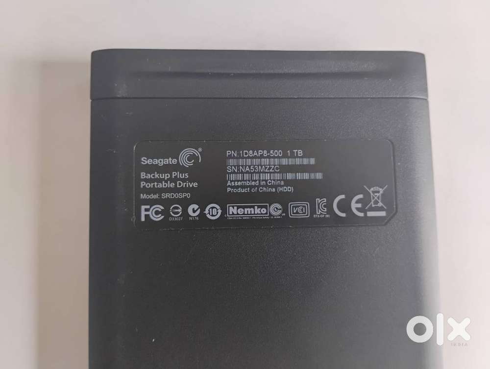 Fully Working Seagate Backup Plus Portable Drive 1TB