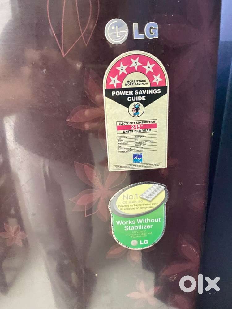 LG REFRIGERATOR SINGLE DOOR 5 star