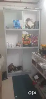 Shop wall shelf and counters