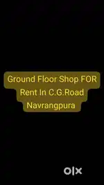 Ground Floor Shop For Rent In C.G.Road Navrangpura