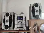 Sony MHC gn 88d 7500 watt. Made in malaysia. Aux and fm working,