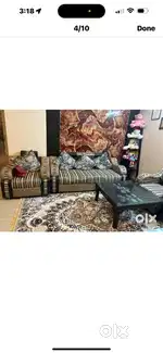 5 seater sofa with square table