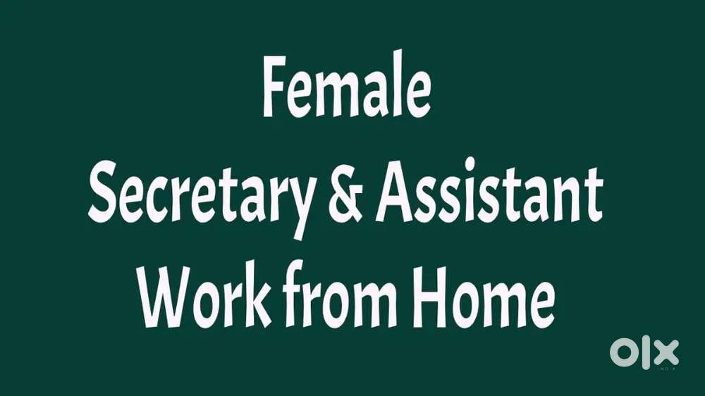 Secretary & Assistant work from home