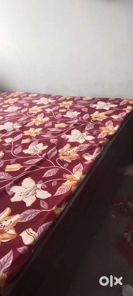Double bed with mattress,pillow