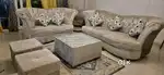 7 seater Sofa set with glass center table
