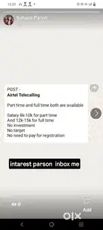 airtel telecaling jobs