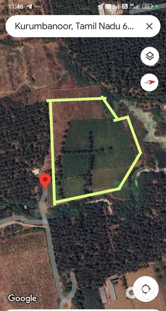 3.5 Acrea land for sale near karamadai Mettupalaym Rd