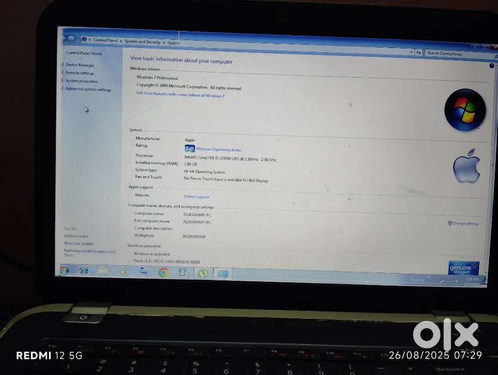 Laptop for selling