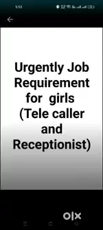 Only for girls (Tellecaller)