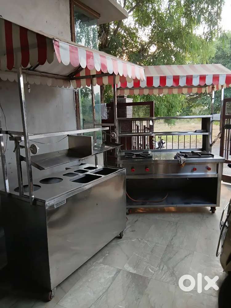 Steel counter withBarnar & 0ne goolgapa  counter new only2month used