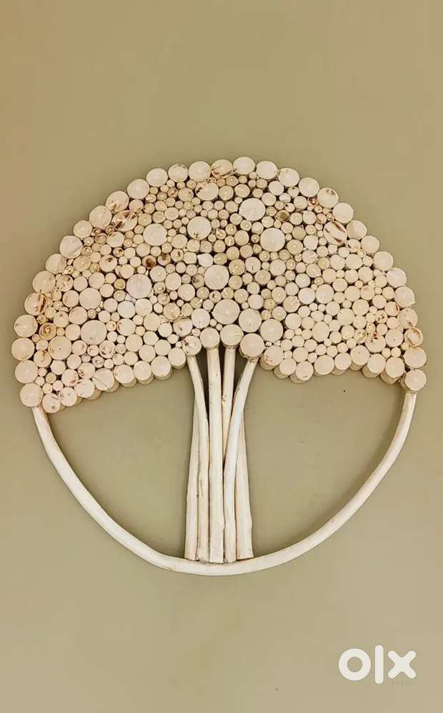 Wooden decorated treee