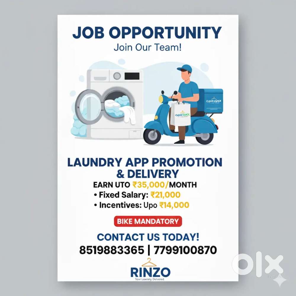 Laundry App Promotion & Delivery