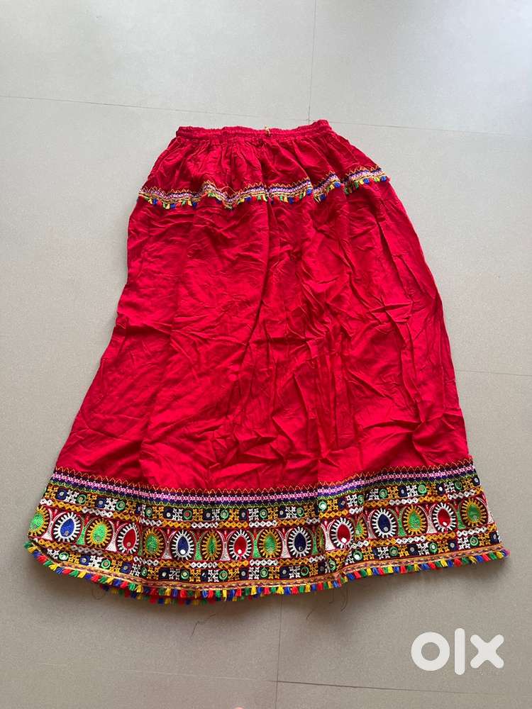 Red long traditional skirt