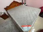Wooden King size bed and 3 door hard wardobe