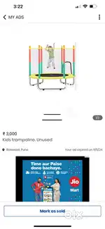 Kids trampoline