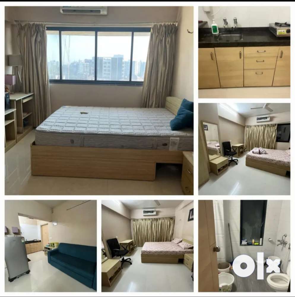 Full furnished 1Rk Studio flat available for rent in chala vapi