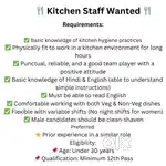 Bistro Kitchen Staff requirement