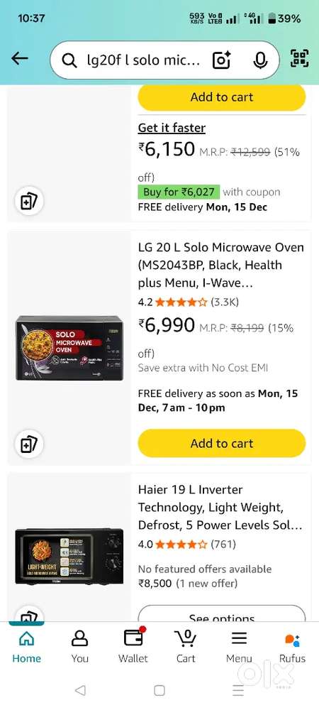 Micro own LG new seal pack