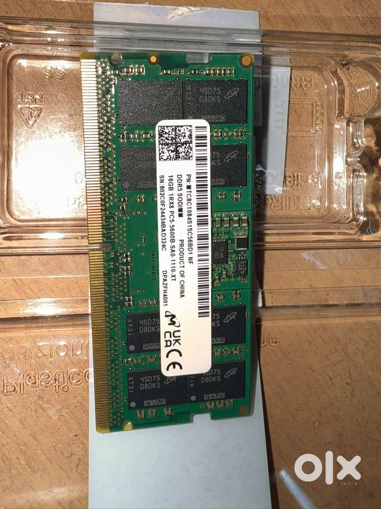 Micron 16GB DDR5 5600MHz Laptop RAM (SODIMM) – Brand New Condition