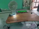 Laptop Table and portable fan with 6hrs battery backup