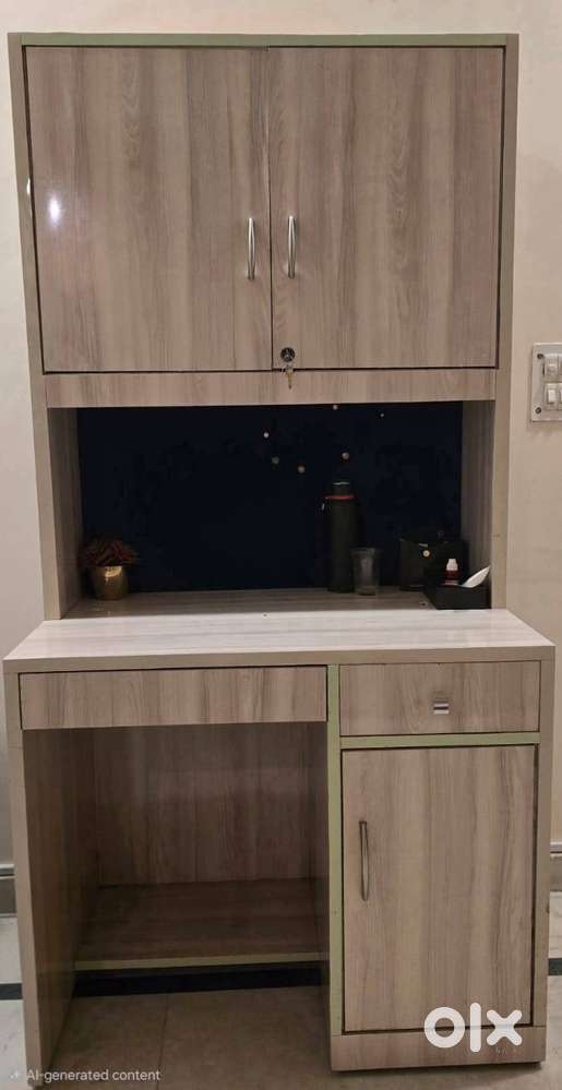Study Table with Cabinet and Drawers