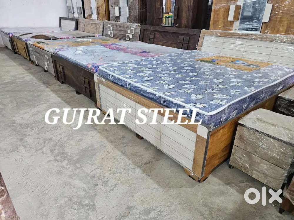 Latest stock double bed box bed 6by5