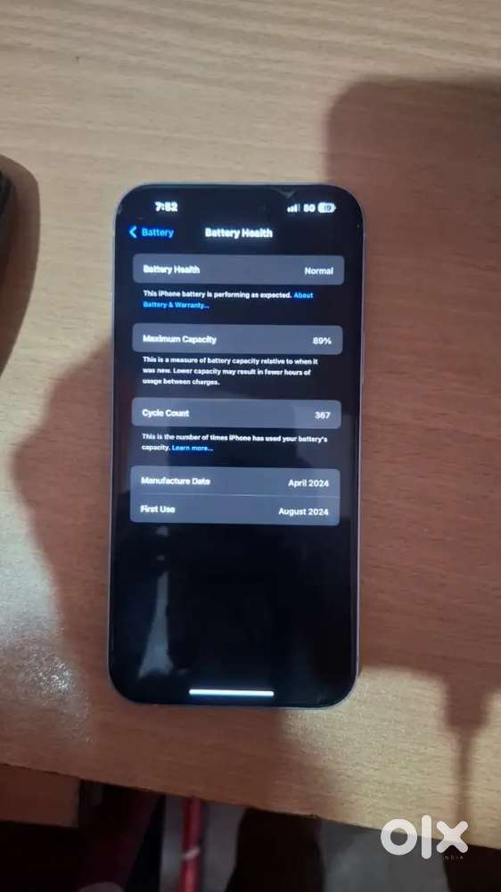 I phone 15 puls + 128 Battery health 89. Box bill available