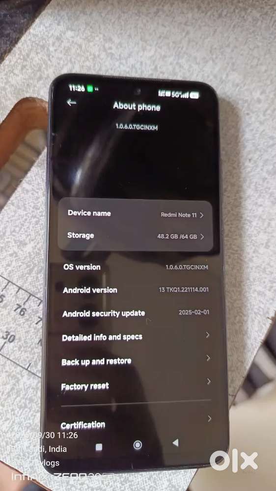Redmi note 11 4g    4/64 gb