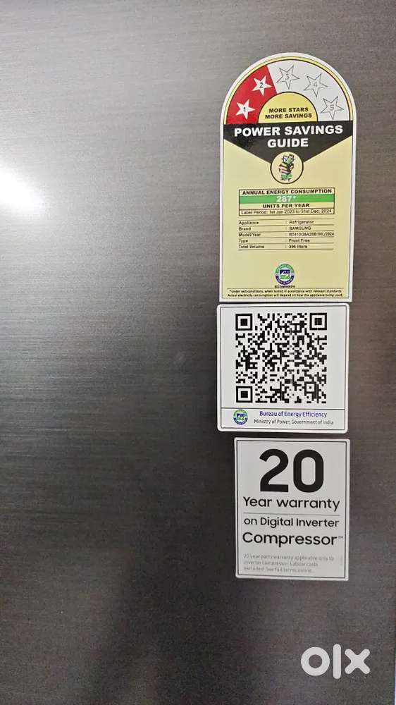 Samsung double door refrigerator new one