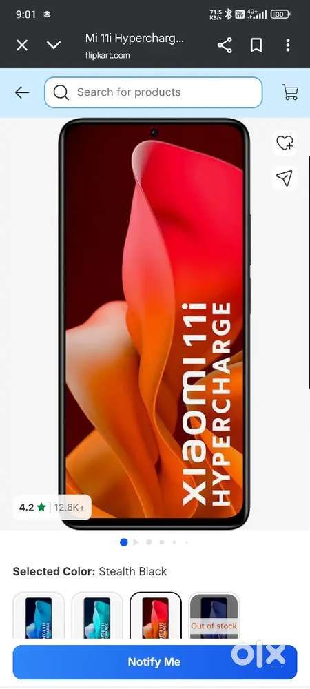 Mi 11i hypercharge 5g only back panel break