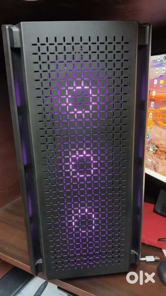 PC with LED keyboard mouse
