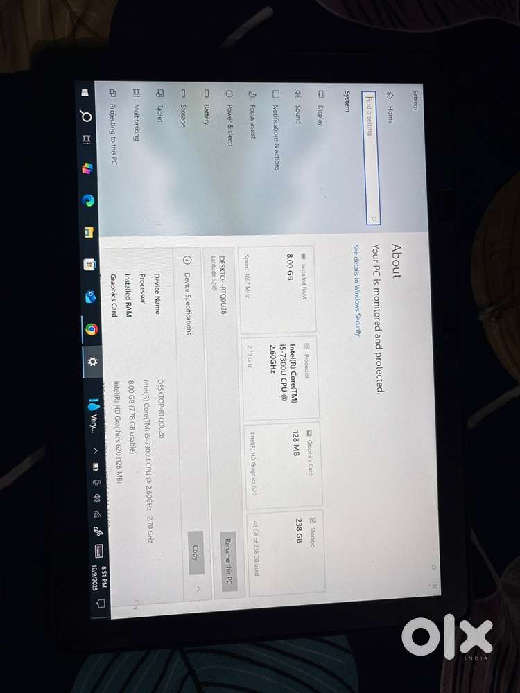 Dell latitude 5285 2 in 1 touch screen