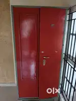 Metal cupboard &Pedestal fan for sale
