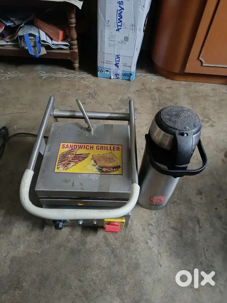 Sand witch maker and big tea flask