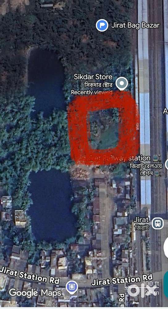4 bigha land একদম জিরাট রেল স্টেশনের পাশে