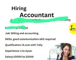 Needed accountent with experience in telly and audit