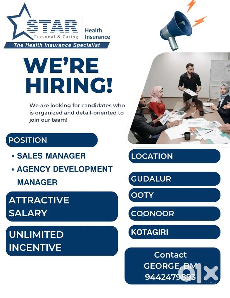 SALES MANAGER AND AGENCY DEVELOPMENT MANADER