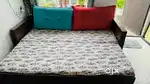 Sofa cum bed - wooden - 6ft x 5ft