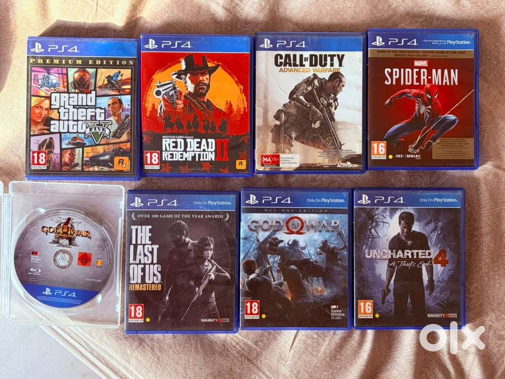 For Sale: 8 PS4 Game CDs – Like New Condition