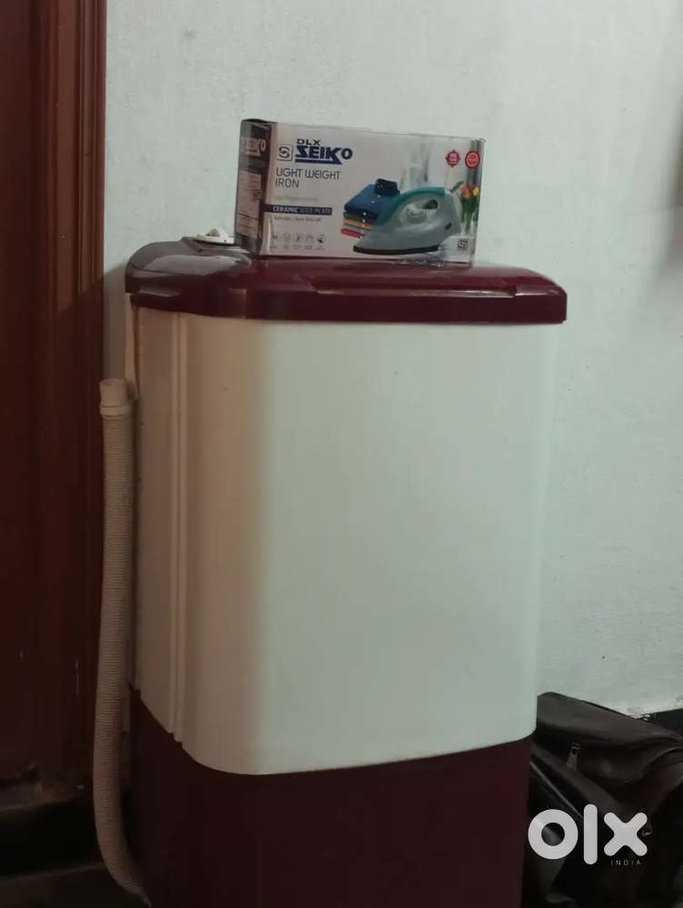Washing  machine &  iron  box  both