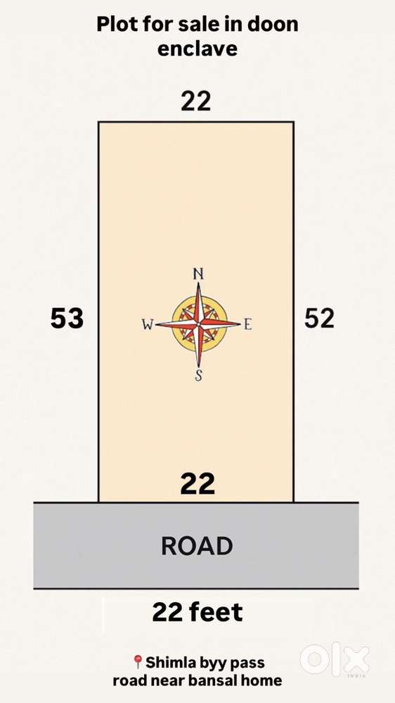 Plot for sale in doon enclave