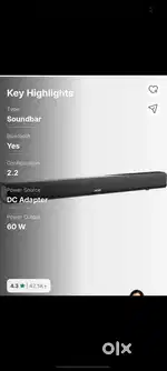 MIVI fort  s60 sound bar